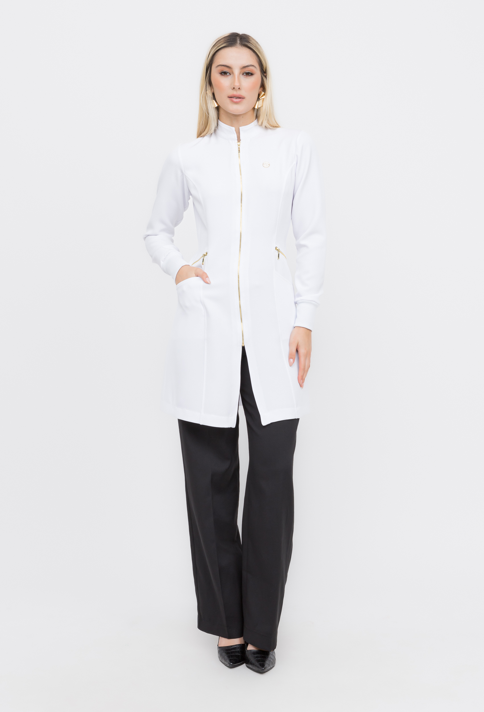 Jaleco Zíper Prime Elegante