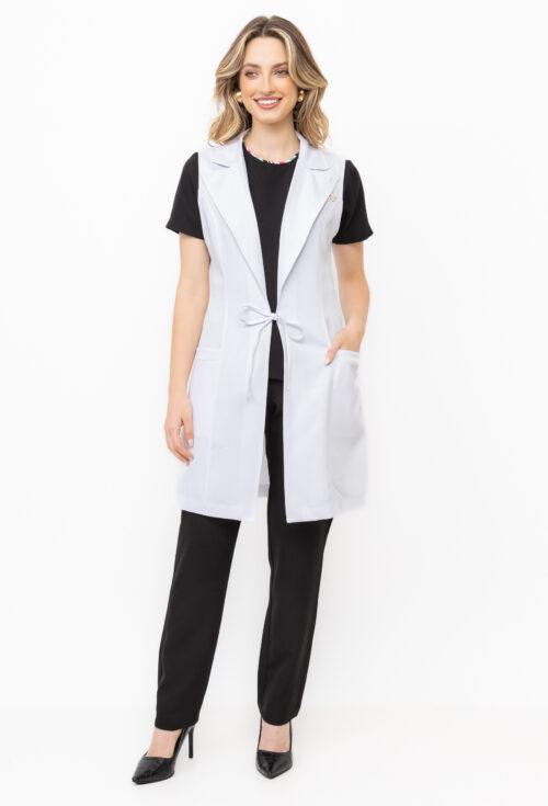 Jaleco Sem Manga Alfaiataria Miran