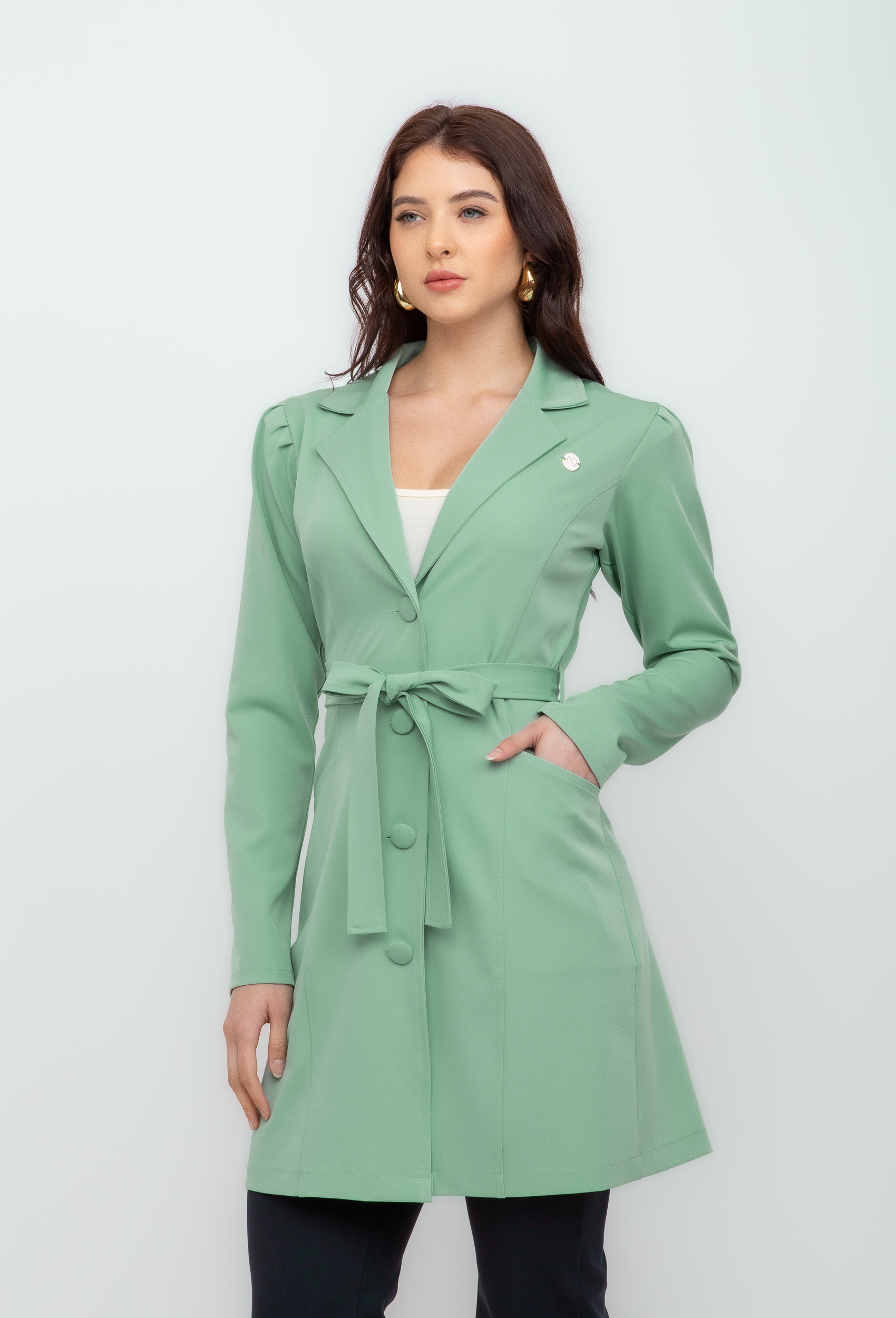 Jaleco Elastic com cinto - Imagem 2